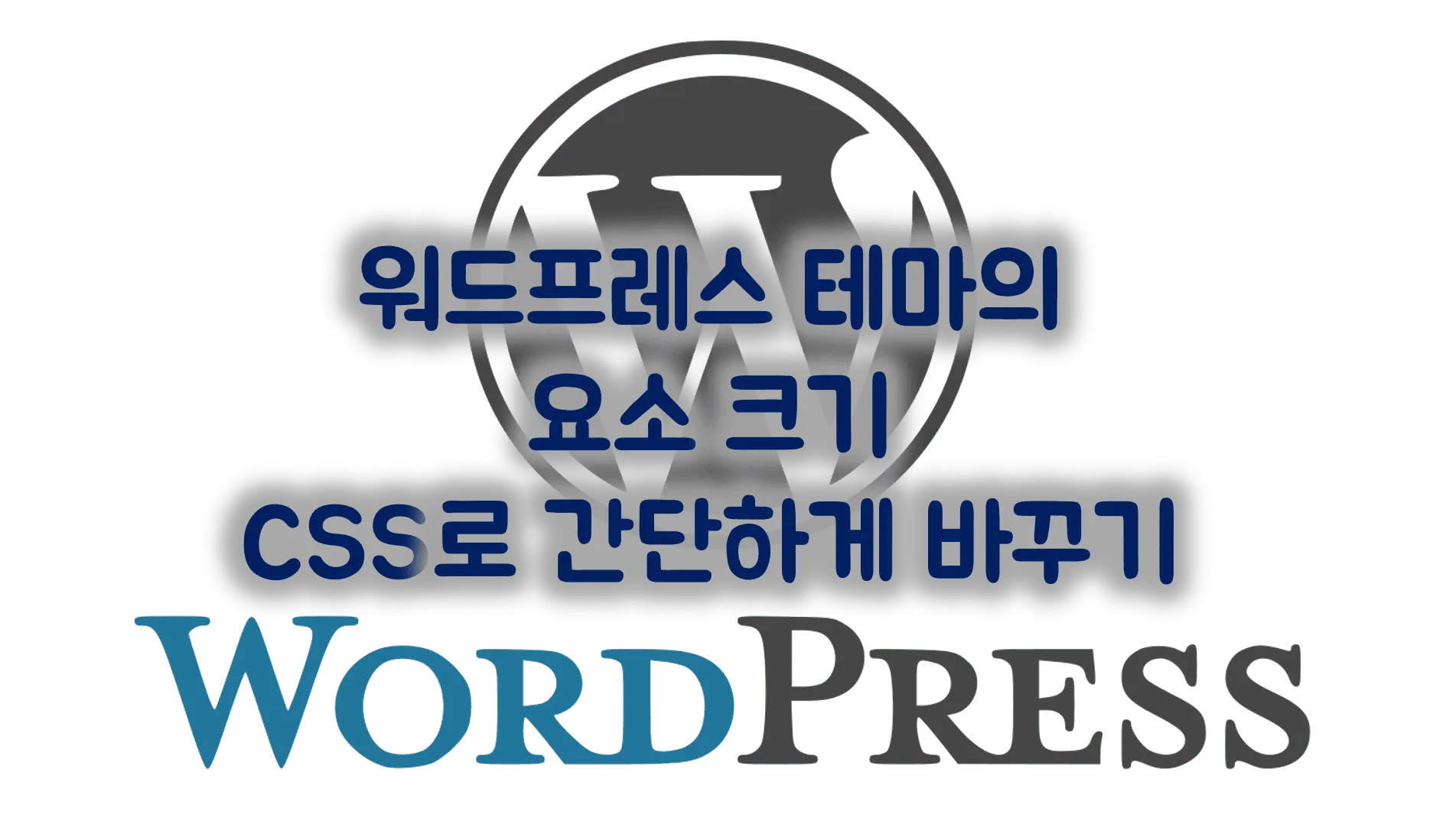 Read more about the article [워드프레스] 요소 사이즈 css로 수정 꿀팁